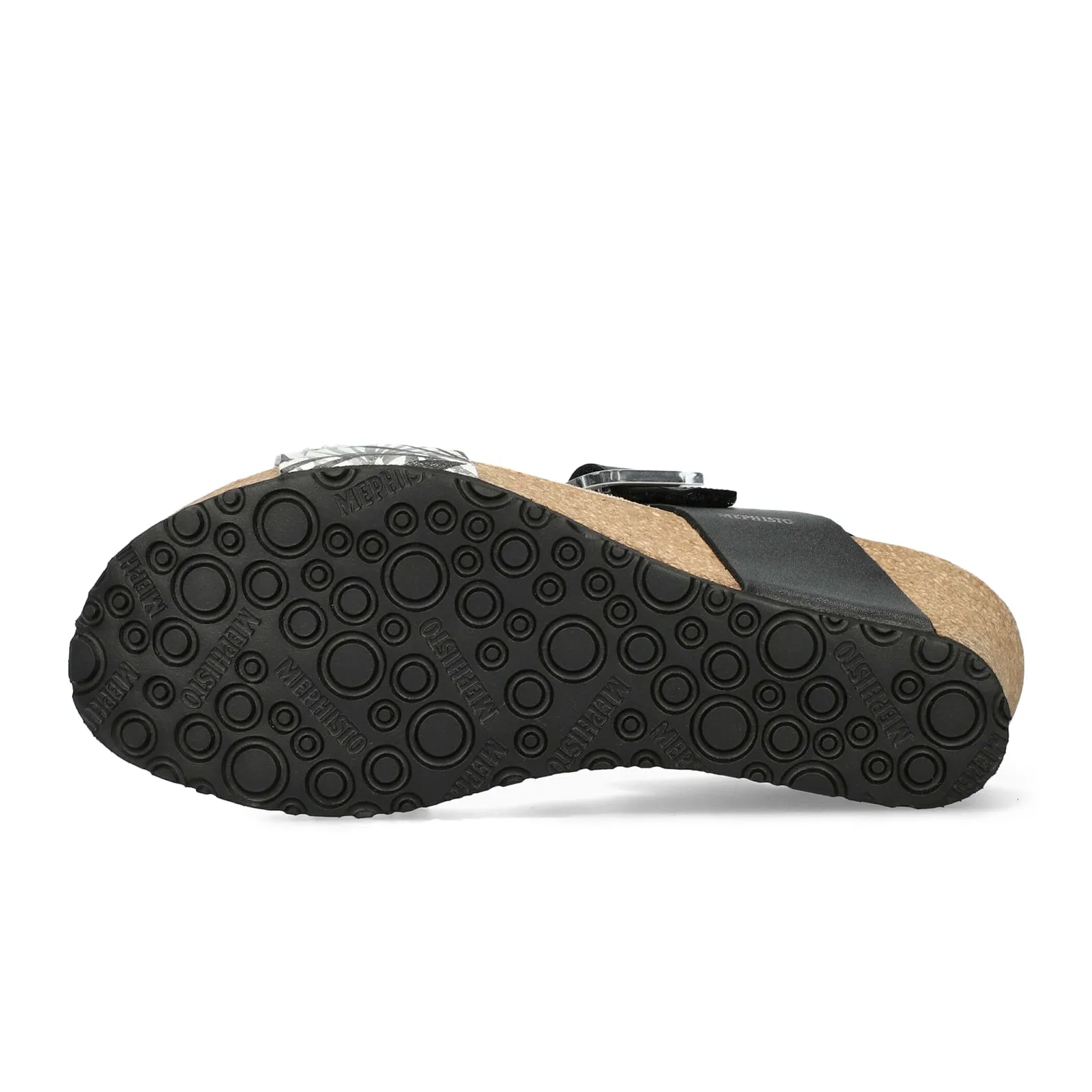 Mephisto Lissia Wedge Sandal (Women) - Black Sandanyl