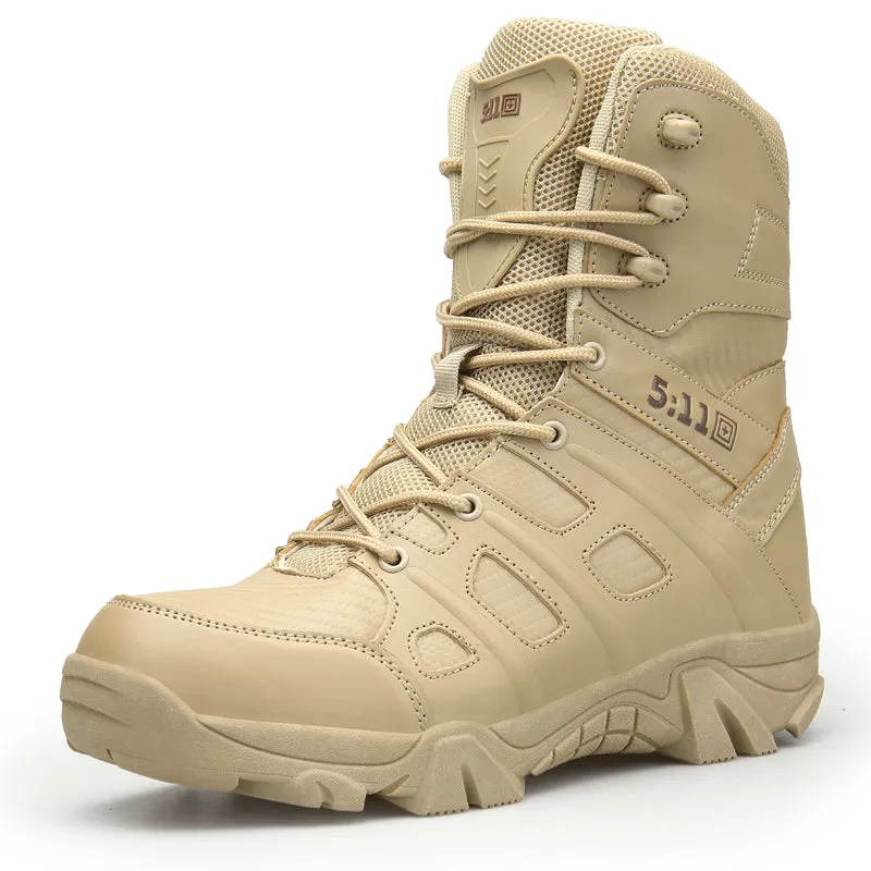 Military Combat Hi Top Boots Army Security Shoes With Side Zip | 067