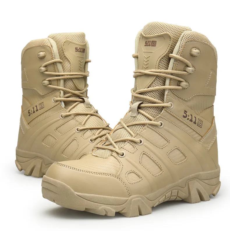 Military Combat Hi Top Boots Army Security Shoes With Side Zip | 067