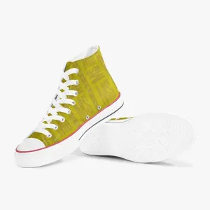 Misha High-Top Men Canvas Shoes - Yellow