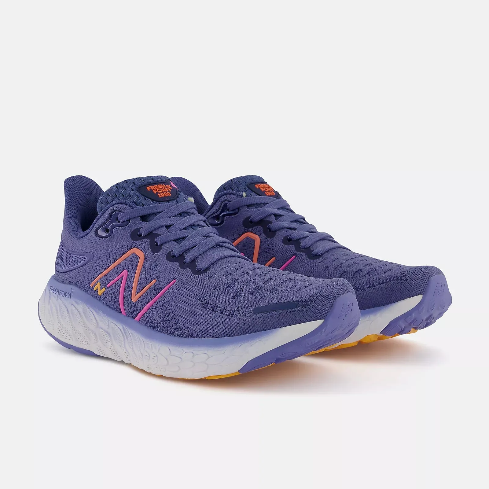 New Balance Womens X1080v12 Wide- Night Sky/Orange/Pink (W1080L12)