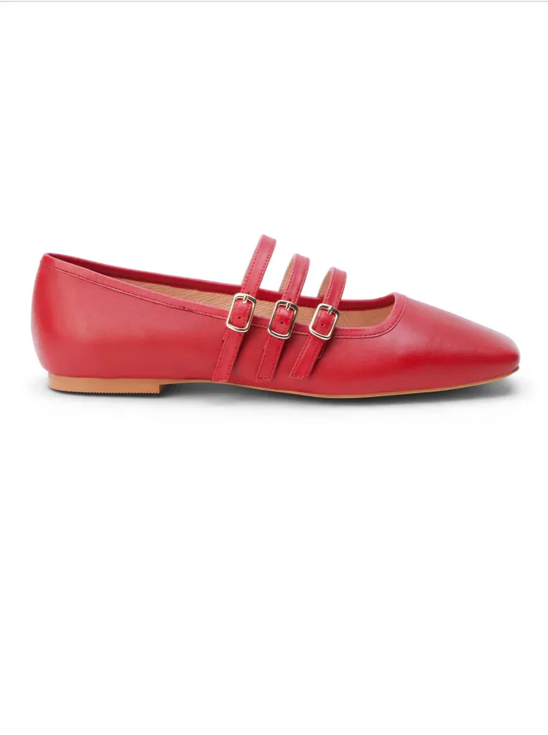 Nova Ballet Flats - Red