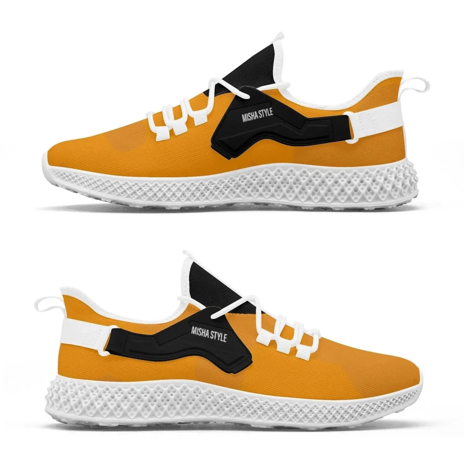 Orange Me Mesh Knit Sneakers