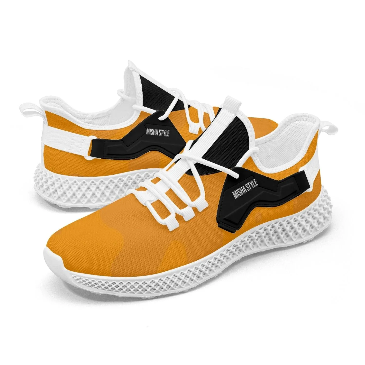 Orange Me Mesh Knit Sneakers