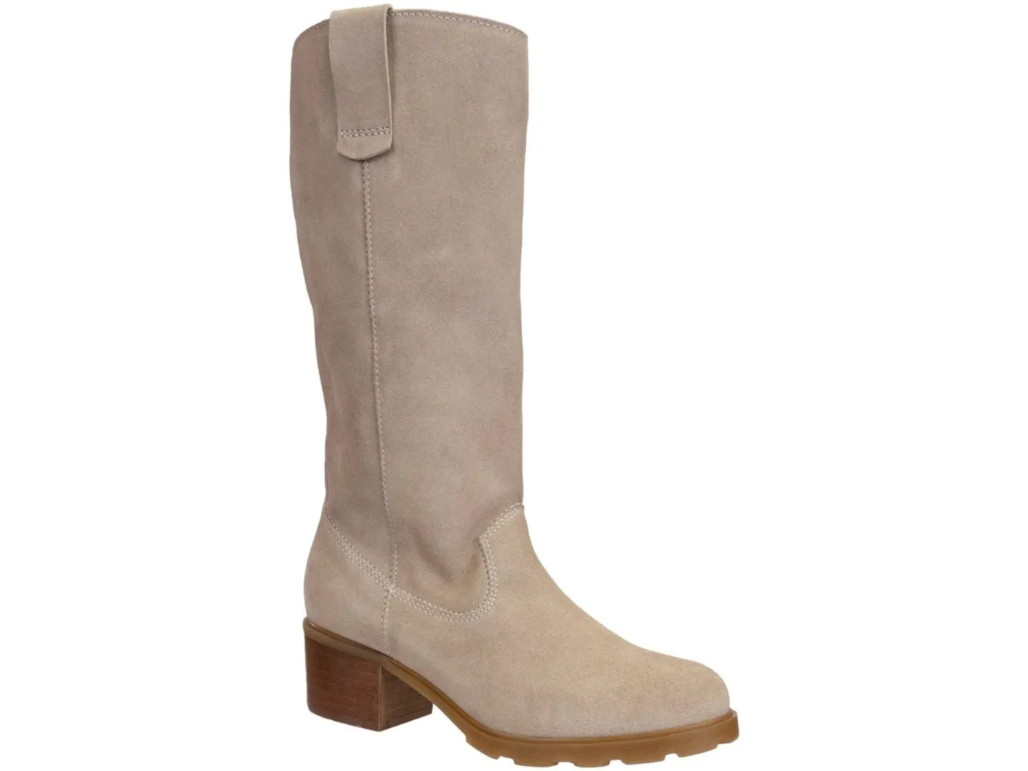 OTBT: TALLOW in BEIGE Heeled Mid Shaft Boots