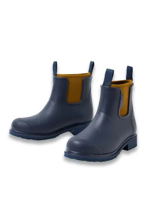 Oxford Blue & Tan Bobbi Wellington Boot