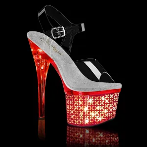 Pleaser Discolite-708FLP LED Flashing Exotic Dancer Shoe