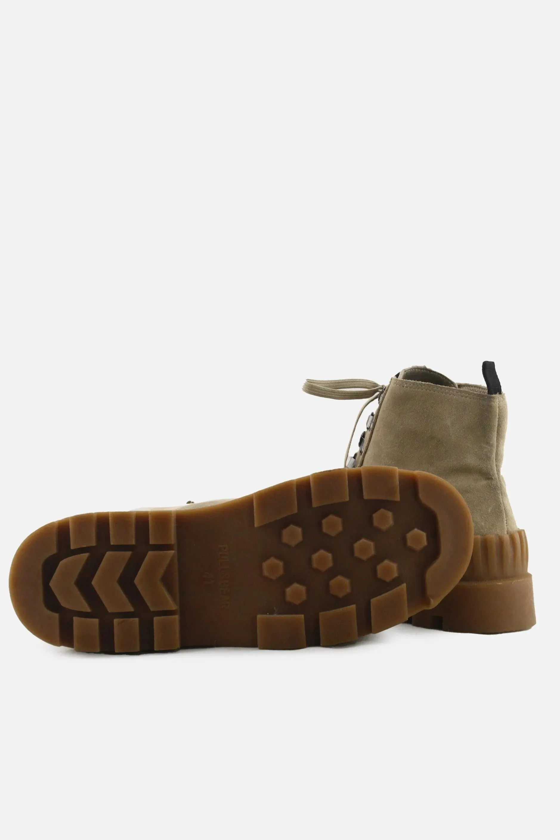 Pull & Bear Laces Desert Ankle Boots| Suede