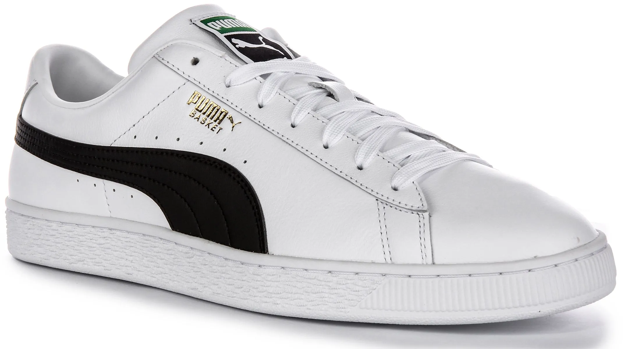 Puma Basket Classic In White Black For Men