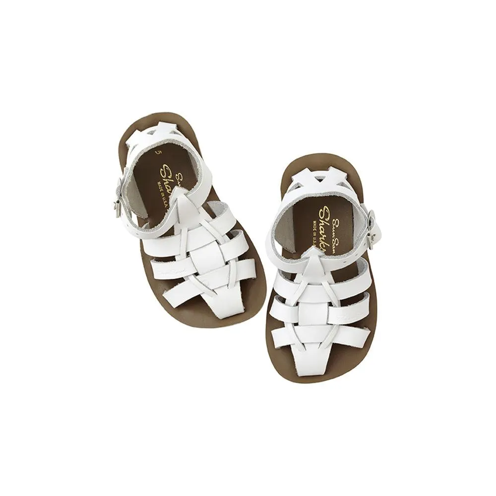 Saltwater Sandals - Shark White