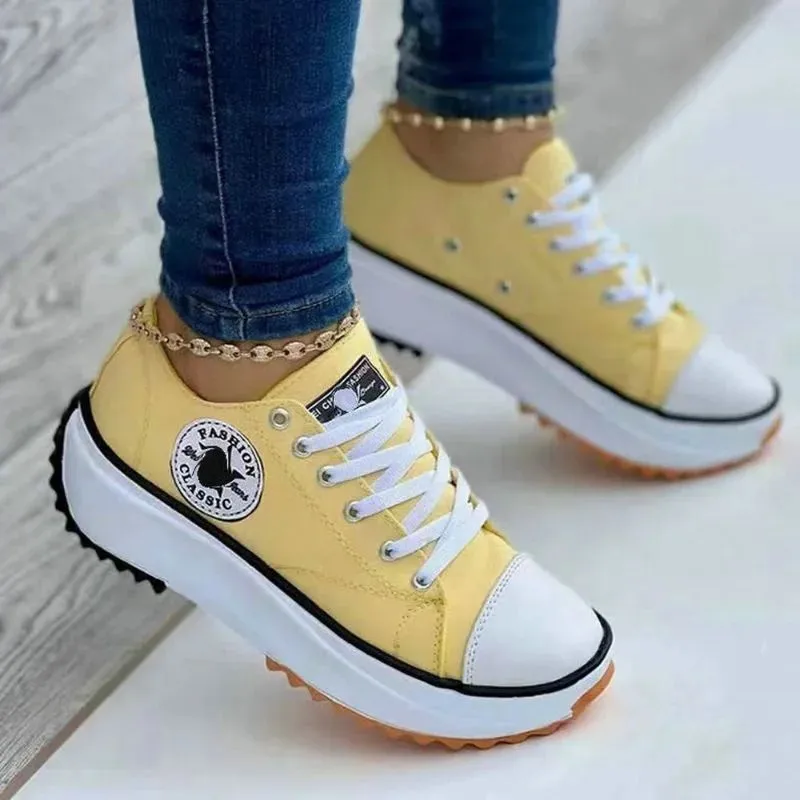 Speedy 2023classic White Canvas Shoes Women Sneakers Solid