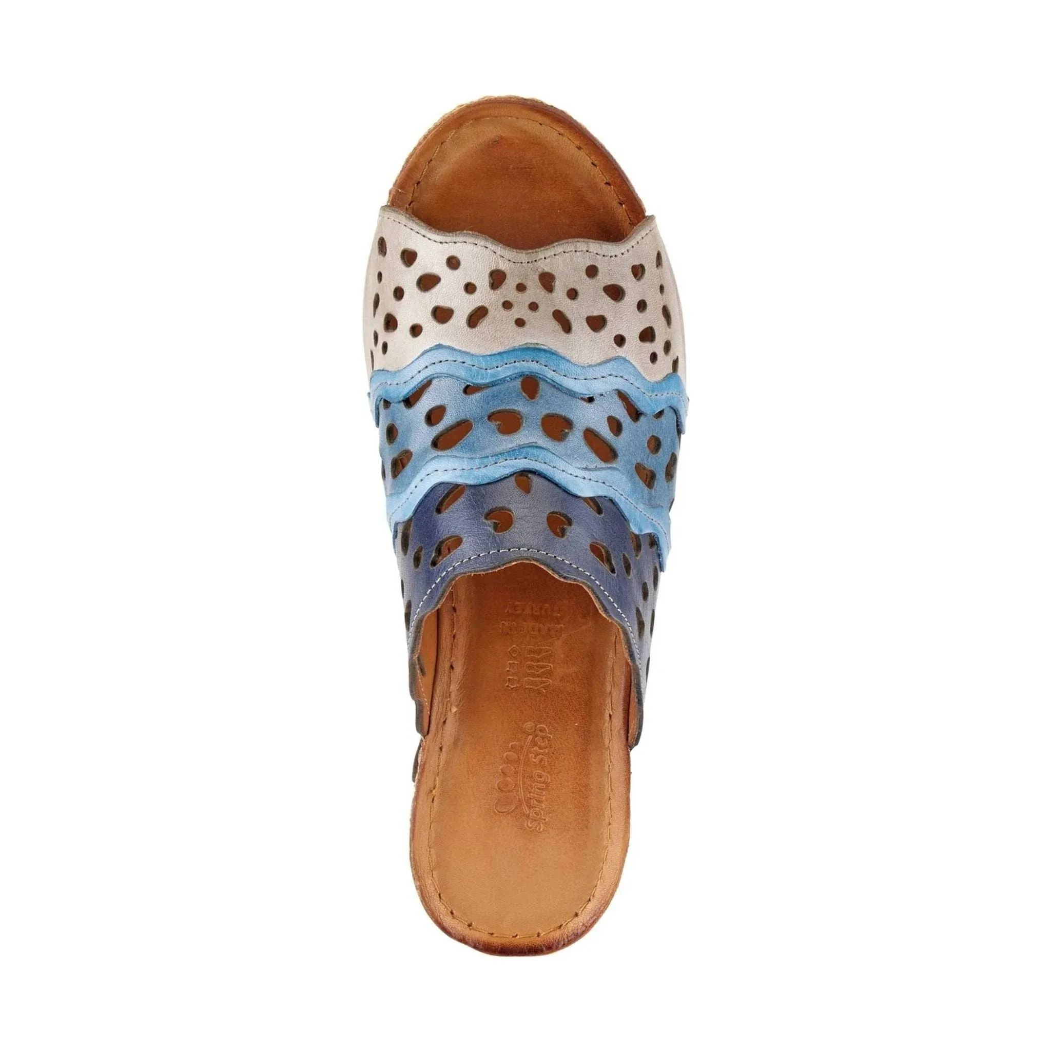 Spring Step Women's Footy Sandals - Blue Multi