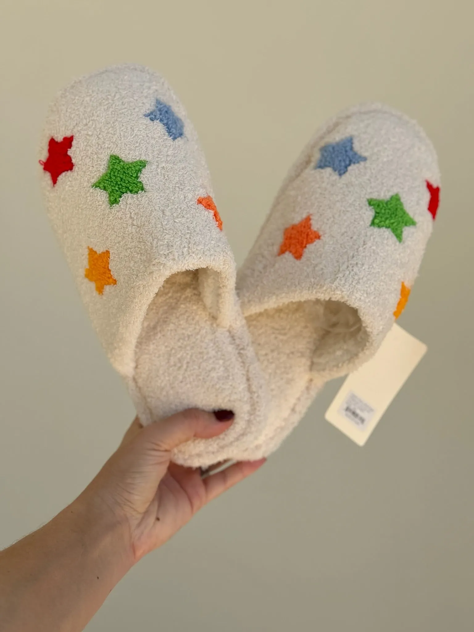 Star Embroidered Slippers