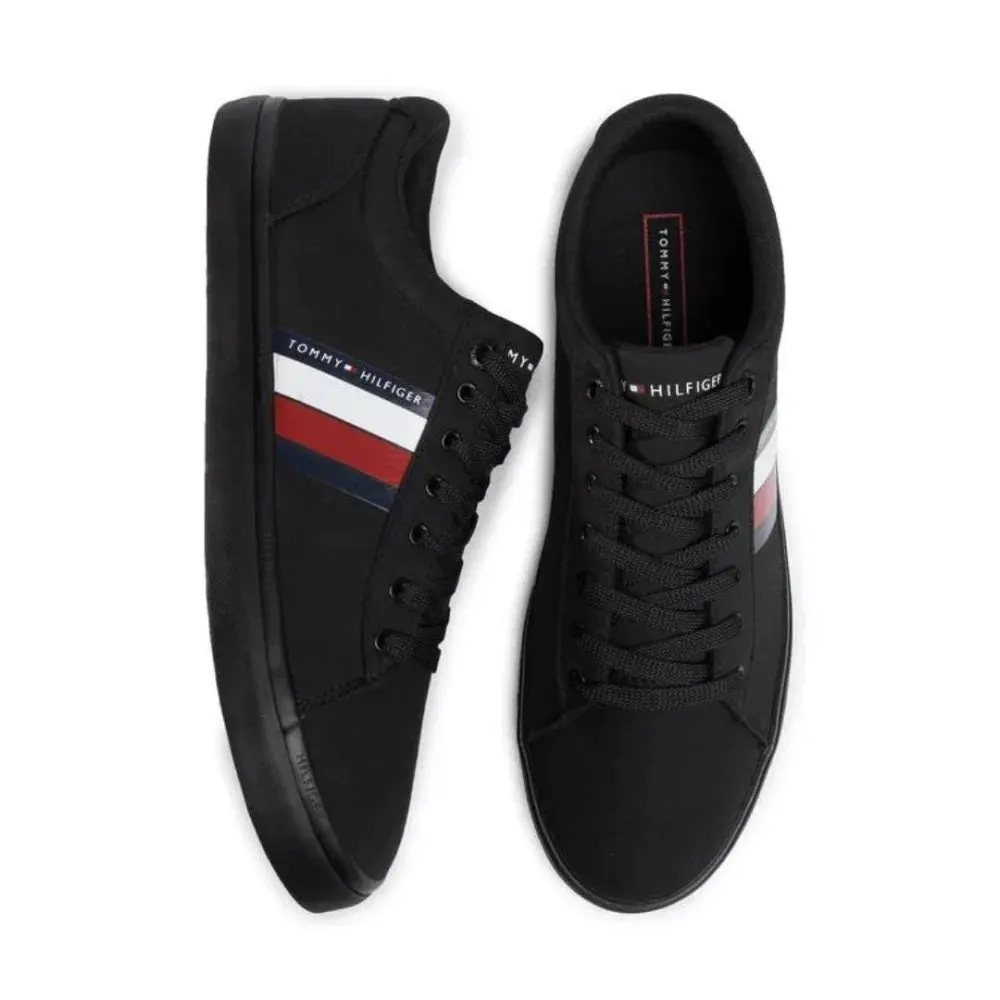 Tommy Hilfiger Tennis Essential Stripes Detail Sneaker FM0FM02685-BLKBLK