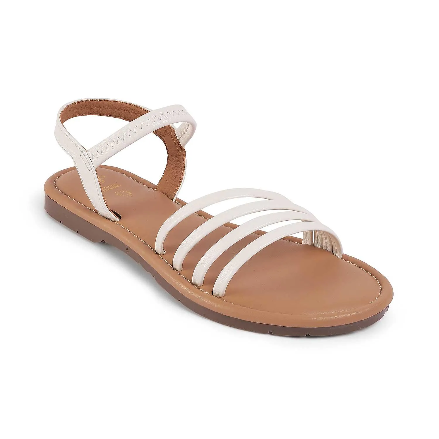 Tresmode Flastrip White Women's Casual Flats