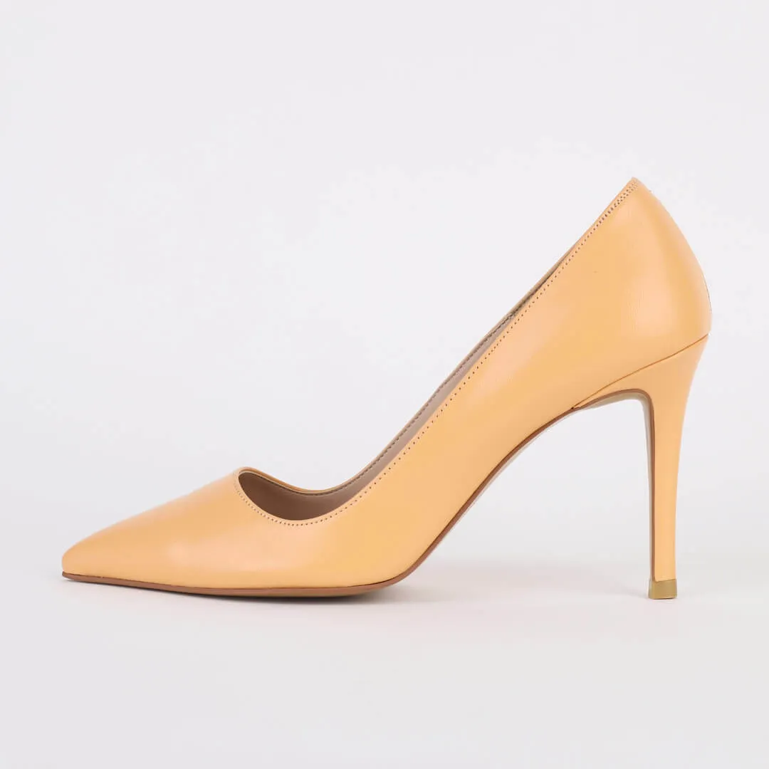 *UK size 1 - RICASS - orange, 9cm heels