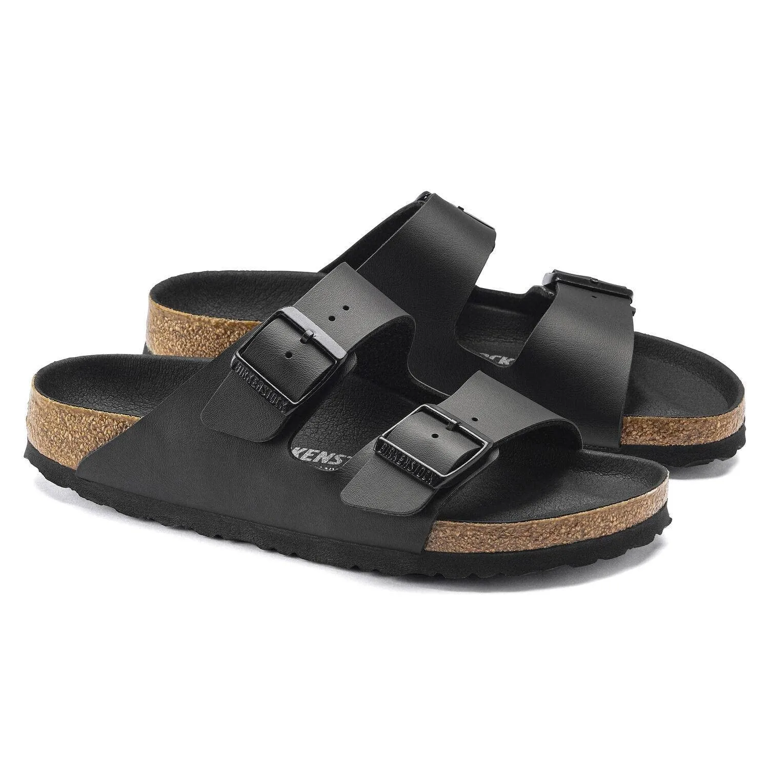 Unisex Birkenstock ARIZONA Slide Sandals 1019098 BLACK BIRKO FLOR