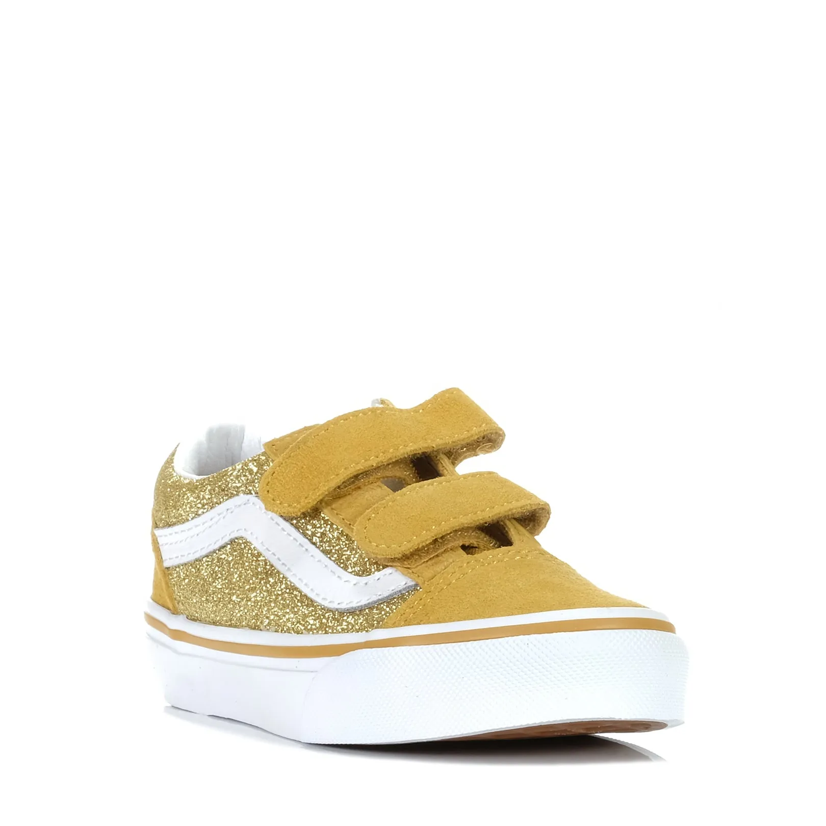 Vans Old Skool V Gold Glitter