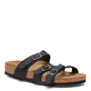 Women's Shoes Birkenstock Franca Slide Sandals 1021203 BLACK OILED LEATHER